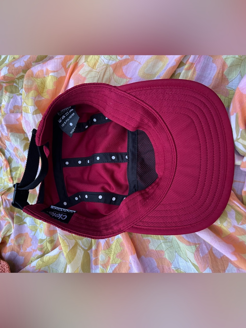 Ciele GoCap - Coolwick Performance Cap - Maroon - Picture 6 of 7
